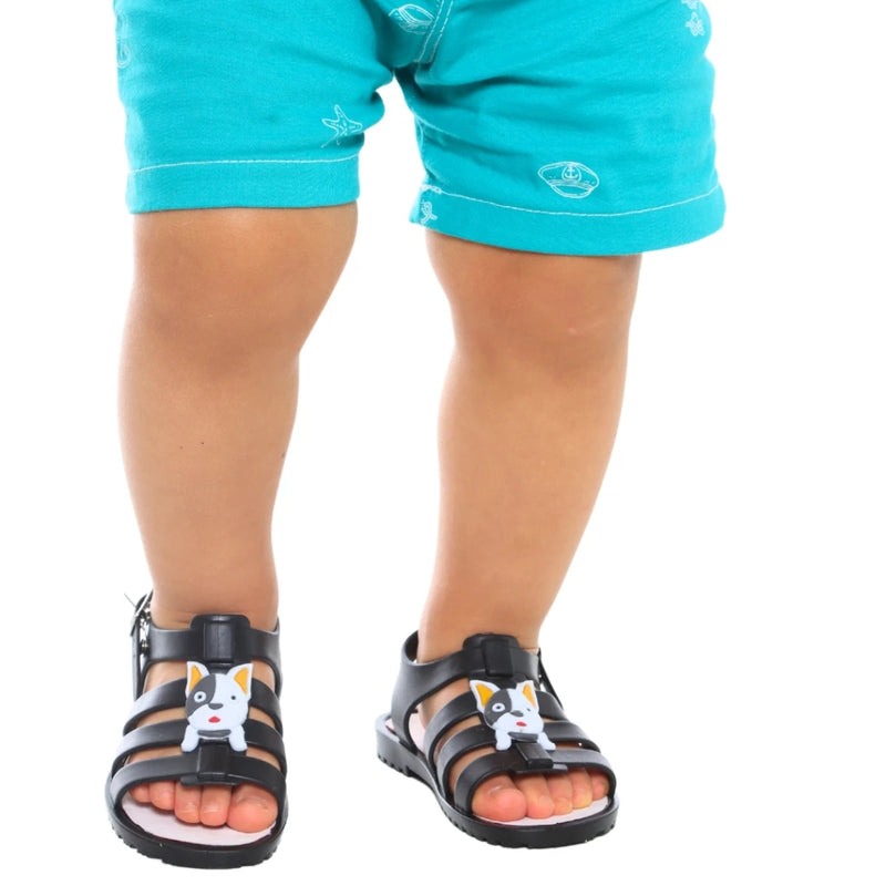 Sandália Antiderrapante Infantil Billy Cão para Meninos