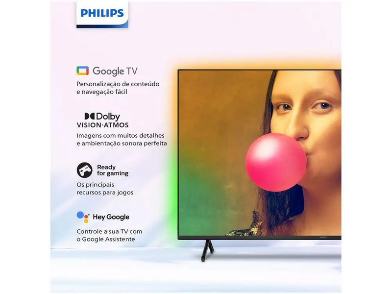 Smart TV 55” Ambilight Philips 4K D-LED  55PUG7908/78
