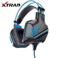 Fone ouvido gamer com microfone P3 Headset PC PS4 headphone XTRAD