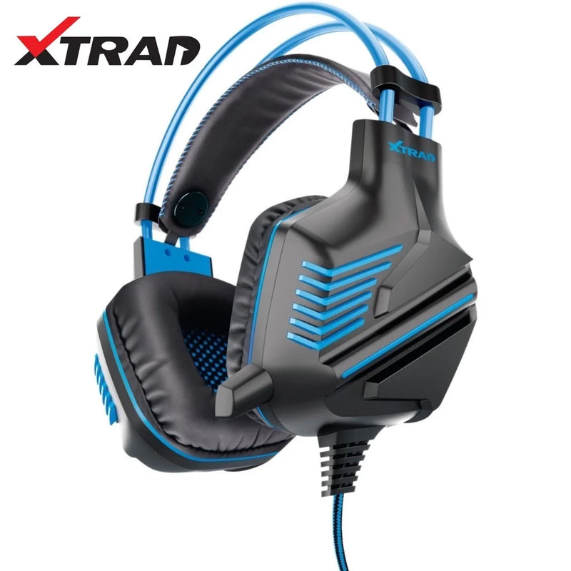 Fone ouvido gamer com microfone P3 Headset PC PS4 headphone XTRAD