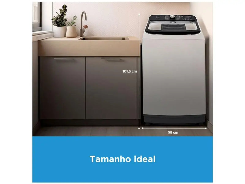 Máquina de Lavar 15kg Midea Wave Agitator