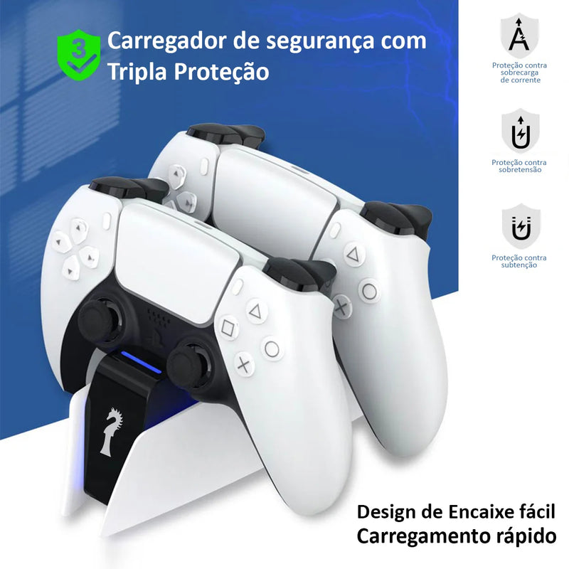 Carregador Duplo de Controle Dual Sense PS5