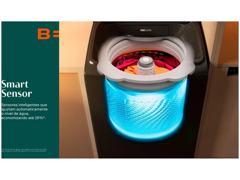 Máquina de Lavar Brastemp 15kg Inox BWT15A9 4 Programas de Lavagem