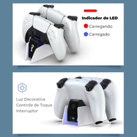 Carregador Duplo de Controle Dual Sense PS5