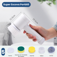 Super Escova Portátil de Limpeza 5 em 1