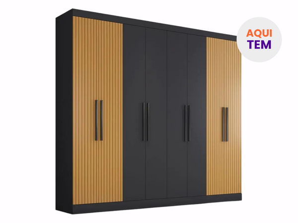 Guarda-roupa Casal 8 Portas 4 Gavetas Porto da Arabac