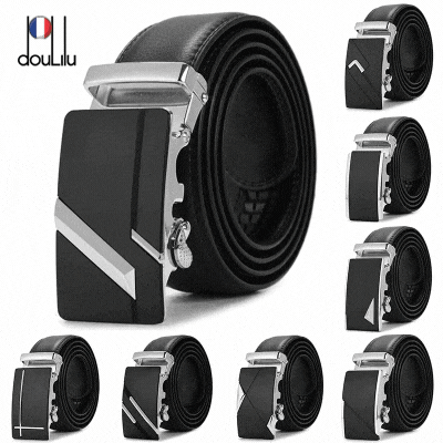 Cinto Francês de Couro Duplo Doulilu Masculino