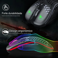 Mouse Gamer Sem Fio SGEYR 3 DPI
