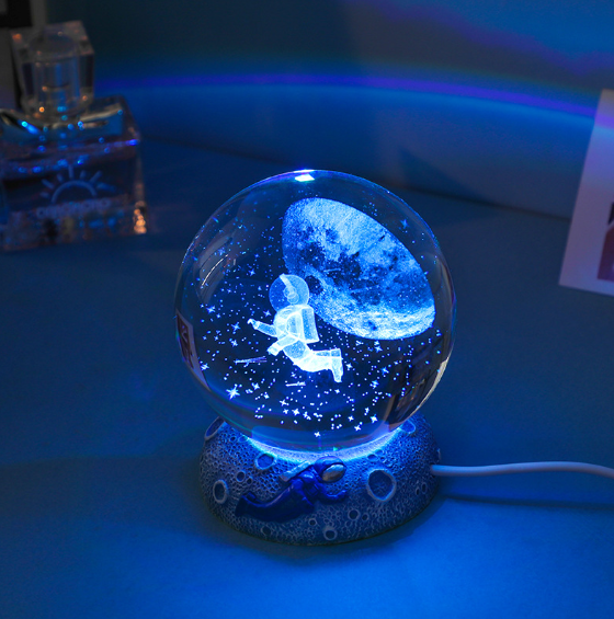 Luminária Bola de Cristal Do Oceano