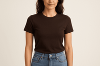 Kit 2 Camisetas Femininas Básicas Lisa 100% Algodão Premium