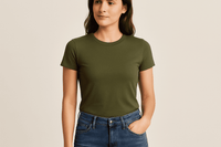 Kit 2 Camisetas Femininas Básicas Lisa 100% Algodão Premium