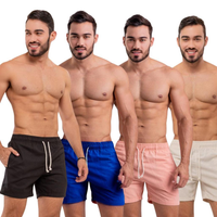 Kit com 4 Shorts Linho Premium Masculino