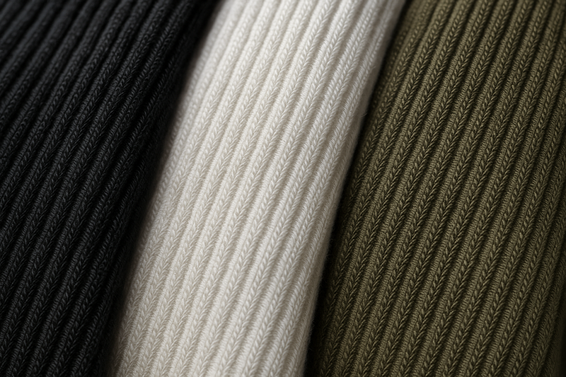 Kit 3 Camisetas Masculinas Slim Caneladas em Tecido Ribana Premium