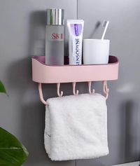 Prateleira Multifuncional para Banheiro Montada