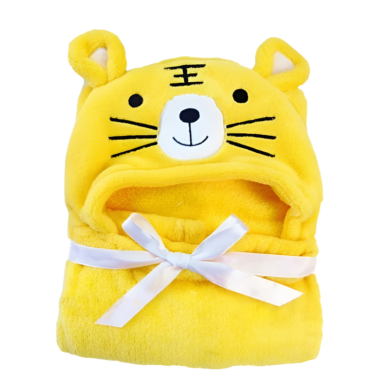 Toalha de Banho Infantil Felpuda com Capuz de Animais