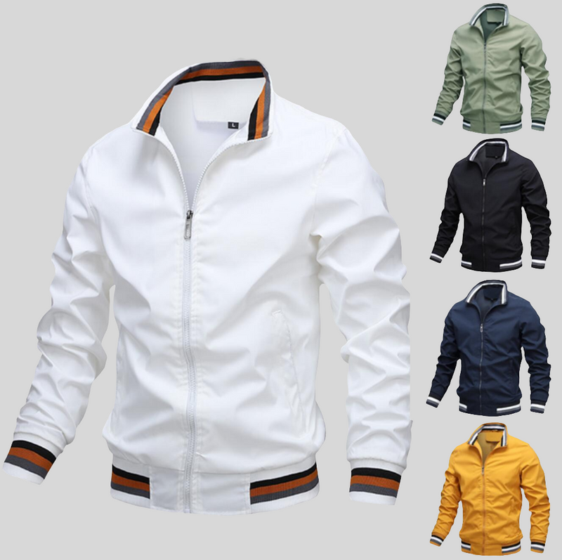 Jaqueta Esportiva de Cores Sólidas