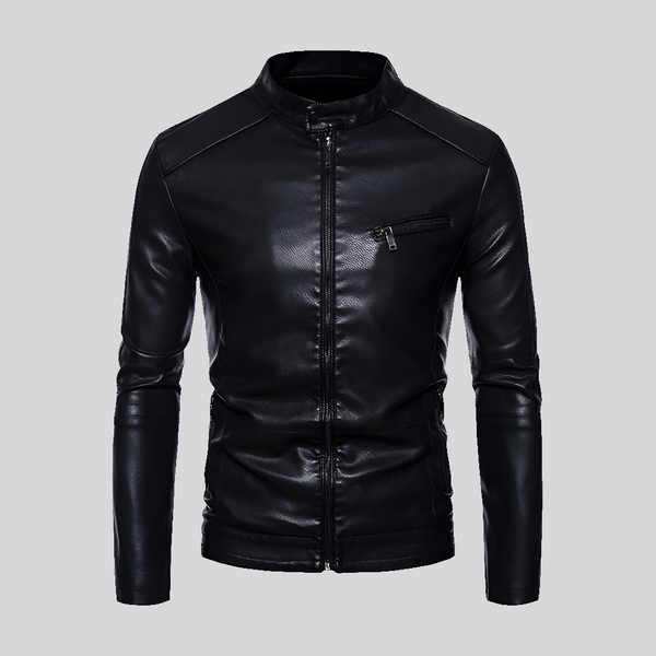 Jaqueta Masculina de Inverno em Couro Legítimo - Banger