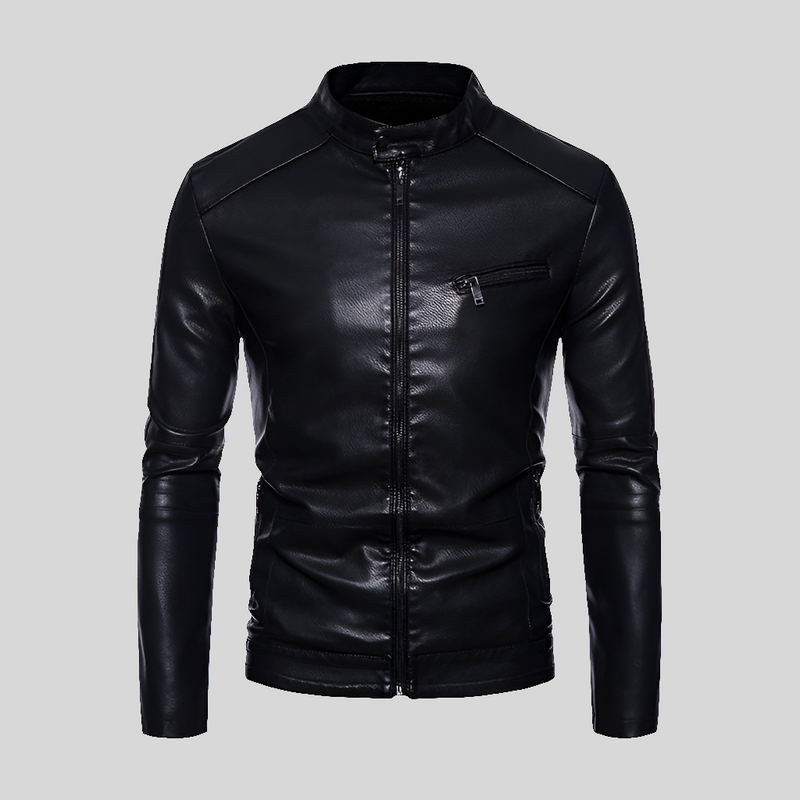 Jaqueta Masculina de Inverno em Couro Legítimo - Banger