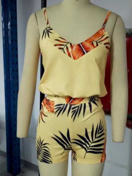 Conjunto Estampado de Verão com Alças Finas