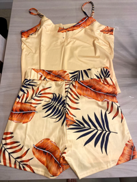 Conjunto Estampado de Verão com Alças Finas