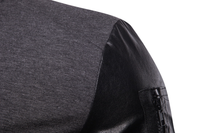 Jaqueta Masculina Estilo Britânico Com Gola Alta