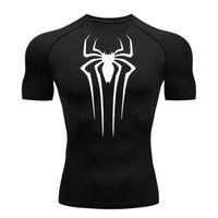 Camiseta De Compressão Homem aranha De Manga Curta e Manga Longa