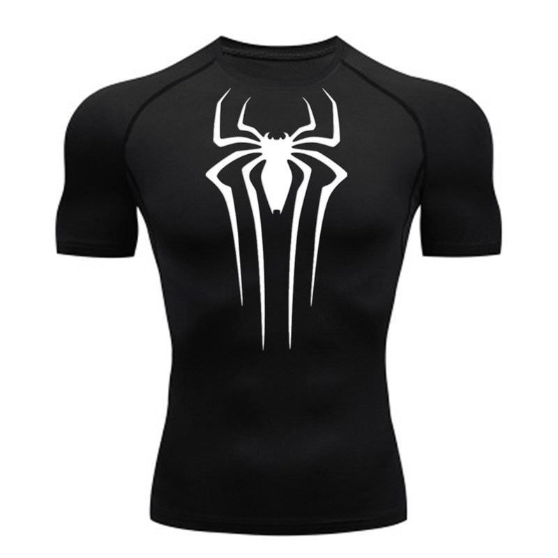 Camiseta De Compressão Homem aranha De Manga Curta e Manga Longa