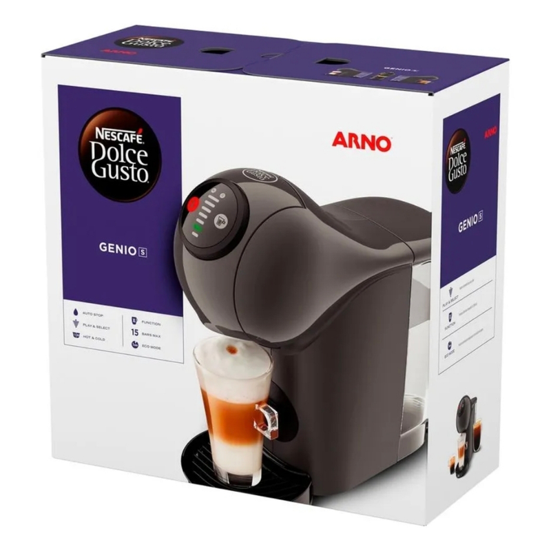 Cafeteira Arno Dolce Gusto Genio S Basic Grafite 220V