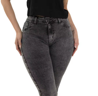 Calça Jeans Feminina Black Wash Cintura Alta