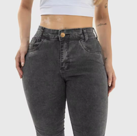 Calça Jeans Feminina Black Wash Cintura Alta
