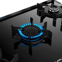 Fogão Atlas 5 Bocas Mônaco Top Glass Acendimento Automático 86,5L