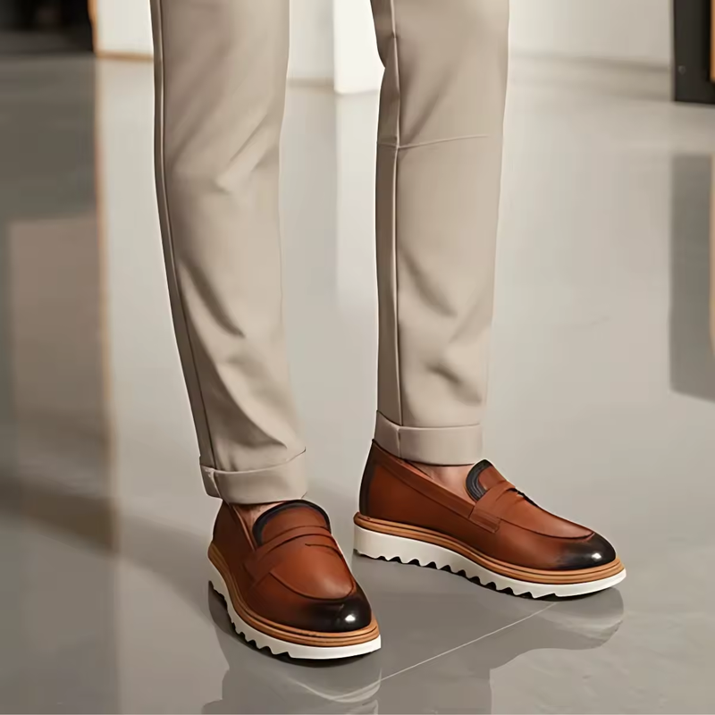 Sapato Mocassim Tratorado Masculino Social Casual