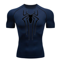 Camiseta De Compressão Homem aranha De Manga Curta e Manga Longa