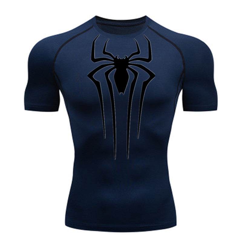 Camiseta De Compressão Homem aranha De Manga Curta e Manga Longa