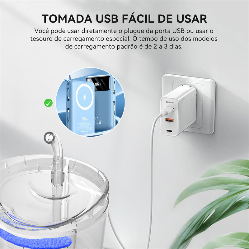 Fonte Bebedouro Automático para Cães e Gatos