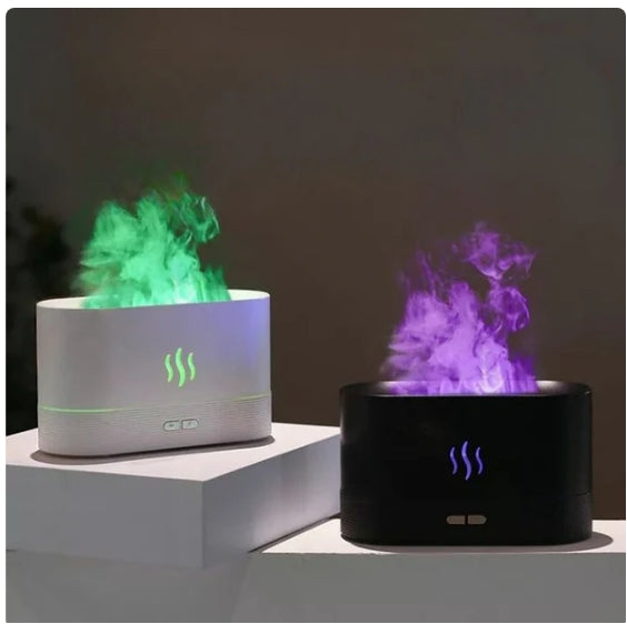 Umidificador e Aromatizador em Forma de Lareira