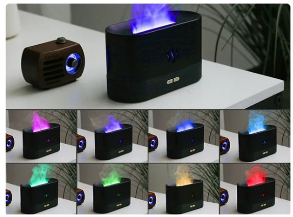 Umidificador e Aromatizador em Forma de Lareira