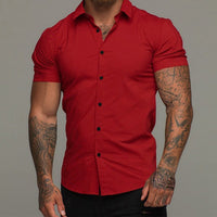 Camisa Social Masculina Slim Fit Lisa