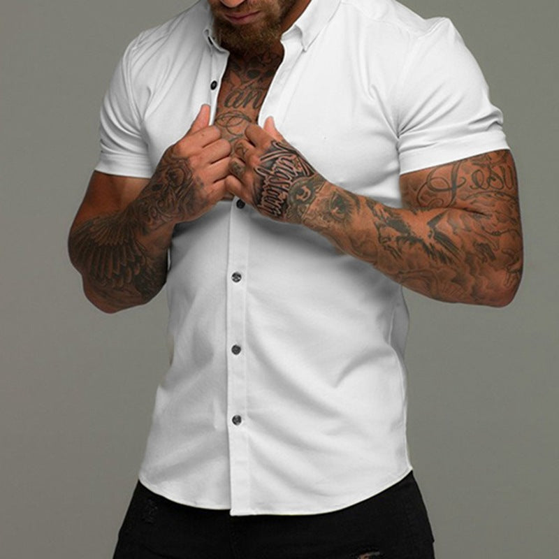 Camisa Social Masculina Slim Fit Lisa