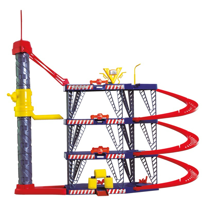 Mega Garagem de Brinquedo com 4 Andares + Elevador e Lava Rápido