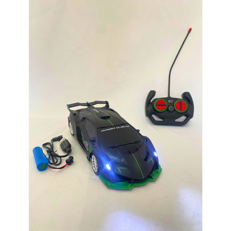 Super Carrinho Bugatti de Controle Remoto Recarregável com Faróis LED