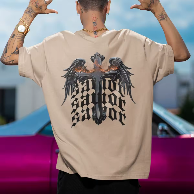 Camiseta Cruz Flamejante