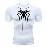 Camiseta De Compressão Homem aranha De Manga Curta e Manga Longa
