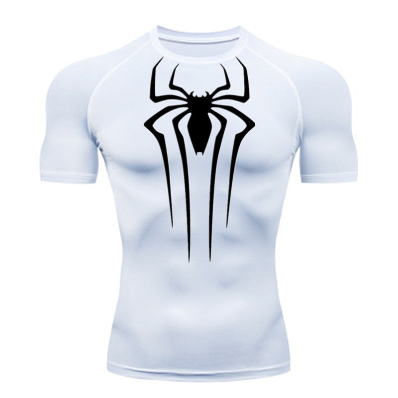 Camiseta De Compressão Homem aranha De Manga Curta e Manga Longa