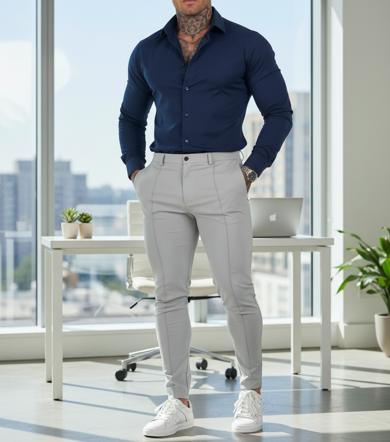 Calça Masculina de Alfaiataria Italiana
