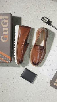 Sapato Mocassim Tratorado Masculino Social Casual