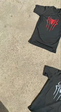 Camiseta De Compressão Homem aranha De Manga Curta e Manga Longa