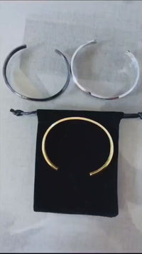 Bracelete Unissex em Aço Titânio