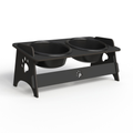 Comedouro Duplo Elevado Premium para Cães e Gatos