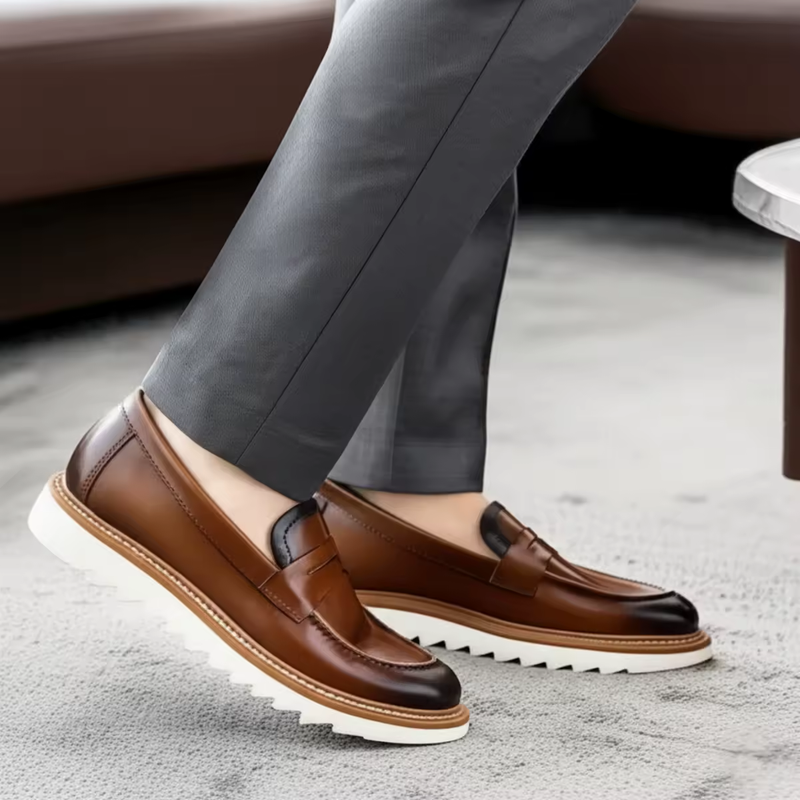 Sapato Mocassim Tratorado Masculino Social Casual